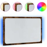 Sonoma Eiken miroir de salle de bain avec LED 60x8,5x38 cm