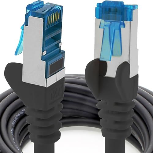 1aTTack.de 10m CAT6a Netwerkkabel zwart
