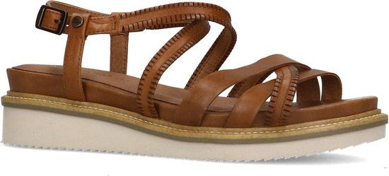 No Stress dames sandalen cognac leer maat 40