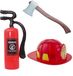Smiffys Brandweerman verkleed set - volwassenen - helm - brandblusser - bijl - Carnaval