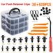 Clips et attaches de fixation pour voiture - Jeu universel - 650 pièces - Pour trous de 6–9 mm - Pour carrosseries - Clips en plastique