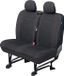 CarPassion Autostoelhoes - Zwart - Tweepersoons