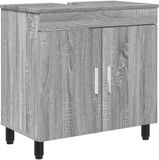 vidaXL Badkamer vaniteitsunit Grijs Sonoma 60 x 35 x 60 cm