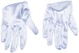 LEG AVENUE 2137 - Mini Cropped Satin Gloves, Einheitsgröße (Weiß)