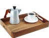 Merkloos Relaxdays Dienblad acaciahout - 38,5 x 28,5 cm - handgrepen