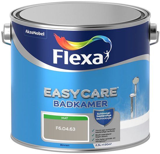 FLEXA Easycare Muurverf - Badkamer - Mat - Mengkleur - F6.04.63 - 2,5 liter