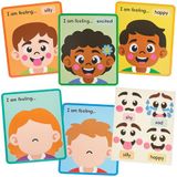 Baker Ross Hoe Ik Me Voel Schmink Kits - Pak van 8
