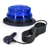 LED Antom LED Zwaailamp, 12V-24V Blauw Zwaailicht met Magneet en 3 Meter Kabel