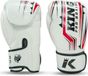 King Pro Boxing Gants de boxe - Spartan 2 - Microfibre - Blanc / Rouge 14 oz