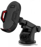 XO-C39 Telefoonhouder Auto – 360° Draaibaar – Uitschuifbare Arm – Voor Dashboard & Voorruit – Universele Smartphonehouder met stevige Zuignap - Zwart