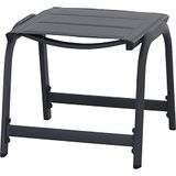 Siena Garden Tesoro kruk, padded aluminium mat antraciet, Ranotex®-stof royal-grey