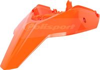 POLISPORT 8571600001 - Achterspatbord + zijpanelen sterk en duurzaam compatibel met motorfietsen KTM in kleur Oranje