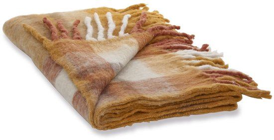 LOBERON Plaid Alborg oranje