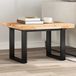 Plateau de table carré en bois d'acacia massif 60x60x4 cm