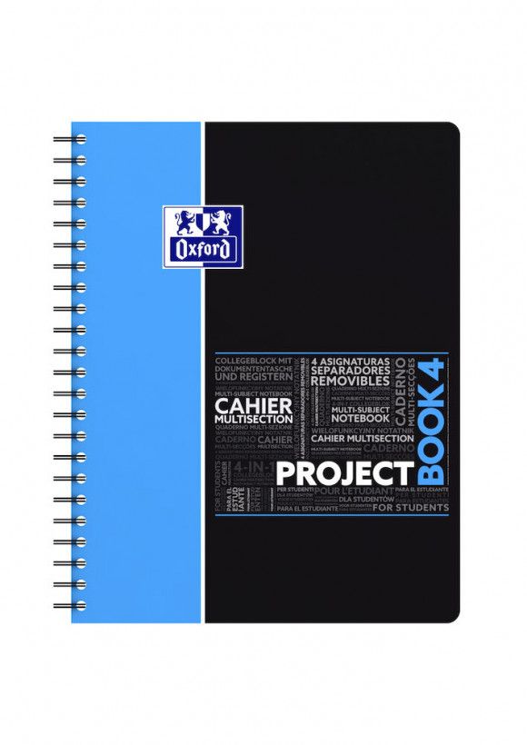 Oxford Schrijfblokken & schriften 400037432 blauw, geel, rood, paars