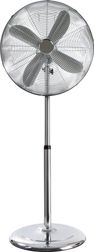 Nordic Home Culture NORDIC HOME FT-562 Metalen vloerventilator met 3 standen - 450 mm - Zilver