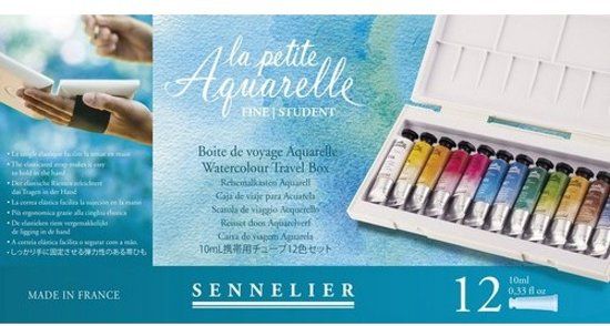 Sennelier La Petite Aquarelle set 12 tubes of 10ml N131682.00