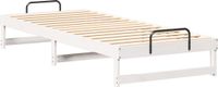 vidaXL Bedframe - Wit - 80 x 220 cm - Massief grenenhout