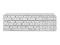 Mars Gaming MK-SILENKEYS, compact draadloos toetsenbord, volledig formaat, laag profiel, stille schaarschakelaar, Copilot AI-toets, Bluetooth 5.1 Dual + 2,4 GPRO, 200 uur batterij, PC/Mac, US Engels