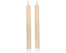 Magic Flame Dinerkaarsen - LED - 2x stuks - creme wit - 25 cm