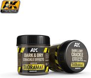 AK-Interactive Effets craquelés sombres et secs - 100ml (Acrylique)