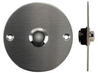 Velleman Perel Deurbel rond, ø75, RVS/mat zwart | Velleman DBB4