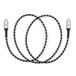 Volkswagen 000051446CC Premium USB-C naar Lightning-kabel, 100 cm, VW-logo verlicht, zwart/zilver