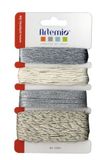 Artemio 11060298 decoratieve koord, synthetisch, zilver, 10 x 1 x 16,5 cm