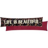 furn. La Vida Life Is Beautiful fluwelen tochtstrip hoesje