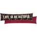 furn. La Vida Life Is Beautiful fluwelen tochtstrip hoesje
