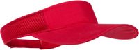 Merkloos / Sans marque Makito Western Europe Zonneklep pet - rood - voor volwassenen - katoen - verstelbaar - sunvisor - dames/heren