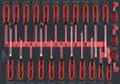 KS TOOLS ERGOTORQUEplus 25-delige schroevendraaierset in systeeminzetstuk 1/1