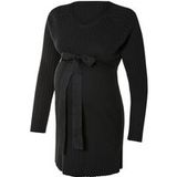 ESMARA Pull de maternité côtelé pour femme avec fentes latérales (Noir, L(44/46))