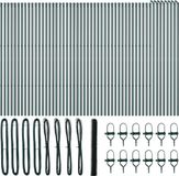 vidaXL Hexagonal Mesh Fence with Ground Mount - 100 x 1.5 m - Green
