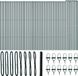 vidaXL Hexagonal Mesh Fence with Ground Mount - 100 x 1.5 m - Green