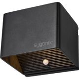 Sygonix SY-6053268 Lampe murale LED avec détecteur de mouvement LED LED intégré 2 W Noir
