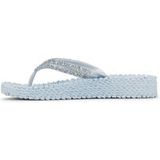 Ilse Jacobsen Platform slippers met zilveren mix strass steen CHEERFUL15
