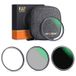 K&amp;F Concept K&F Concept magnetische lensfilter-kit CPL-ND-UV Nano X 46mm met opbergtas