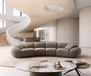 DELIFE Big-sofa Lunna platbinding brun 360x175 cm 2 coussins