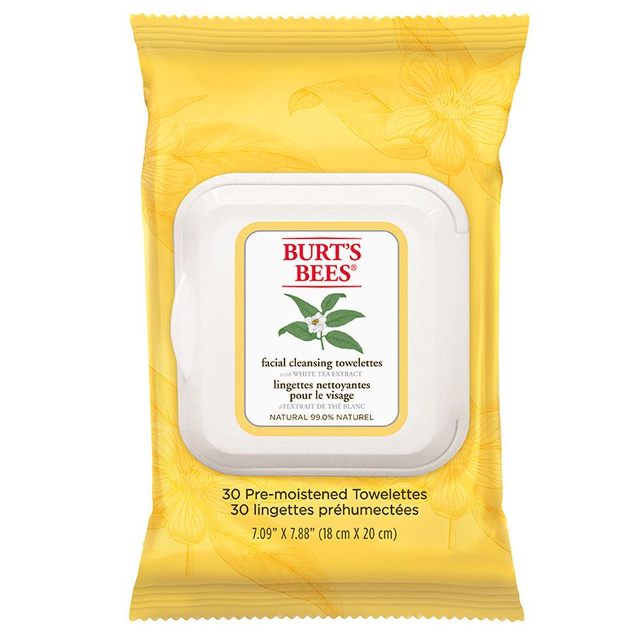 Burts Bees Facial Cleansing Towelettes - White Tea