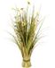Unyqoos® Herbe artificielle réaliste avec fleurs, 65 cm