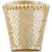 BARCELONA LED Rieten wandlamp "Pani", handgemaakt, met houten lampenkap, bamboe en natuurlijke vezels, boho-stijl, eiland, Japans, modern, industrieel, klassiek, voor woonkamer, slaapkamer en trap