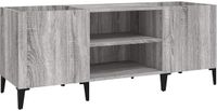vidaXL Armoire à disques bois de manguier gris 121x38x48 cm