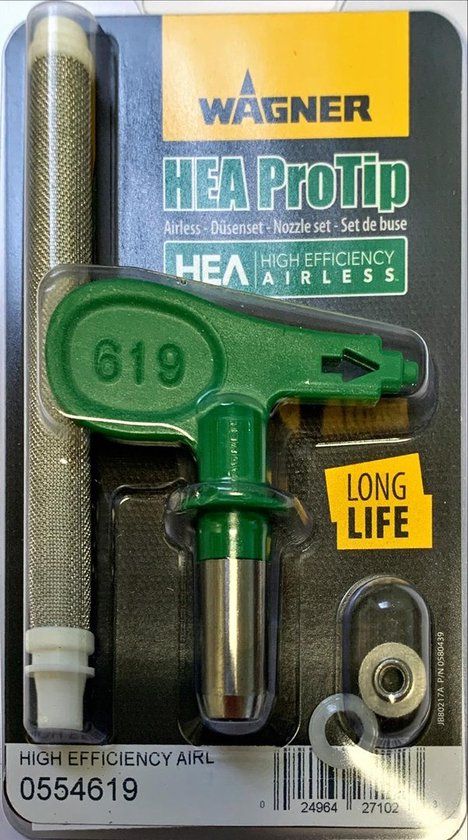 WAGNER HEA ProTip 619 - Spuittip voor Grondverven, Lakken, Dispersie Verven, Latex Verven - 554619