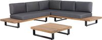 Beliani MYKONOS - Loungeset Hoekbank 5-persoons - Lichte houtkleur - FSC® acaciahout
