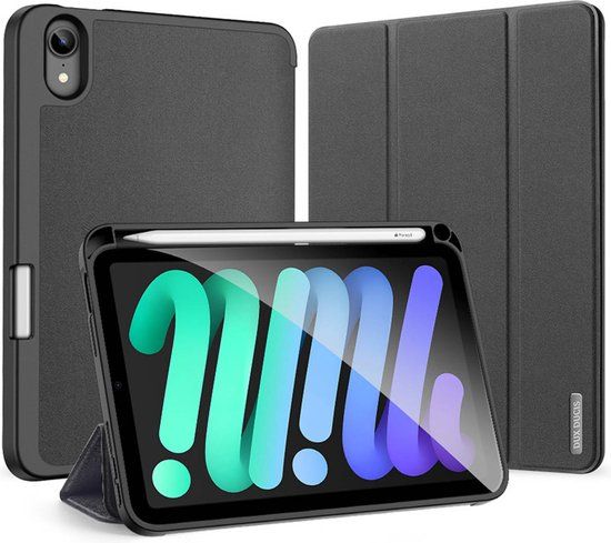 Dux Ducis Domo Tri-fold Case voor Apple iPad Mini 7 (2024) - Zwart