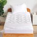 SLEEP ZONE Koelende dubbele matrastopper voor eenpersoonsbed, premium gezoneerde gewatteerde matrasbeschermer, hoeslaken voor machinewas duurzaam, diepe zak 8-21 inch (wit, twin)