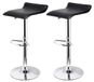 StarTech Set van 2 barkrukken - Draaibaar model voor keuken en bar - In hoogte verstelbaar - 360° draaibaar - Stille gasveer - Lage rugleuning - Modern design - Zwart