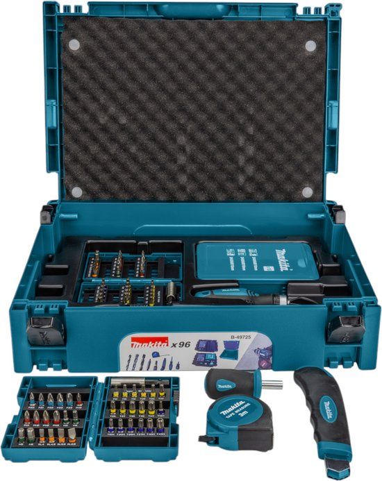 Makita B-49725 Mbox - 96-dlg accessoireset - Multifunctionele boor