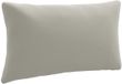 vidaXL Rugkussen PUTTEN 100% Polyester Grijs 70 x 40 x 15 cm